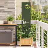 vidaXL Tuin Privacy Scherm Zwart 32 x 140 cm Koudgewalst staal