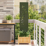 vidaXL Tuin Privacy Scherm Zwart 32 x 140 cm Koudgewalst staal