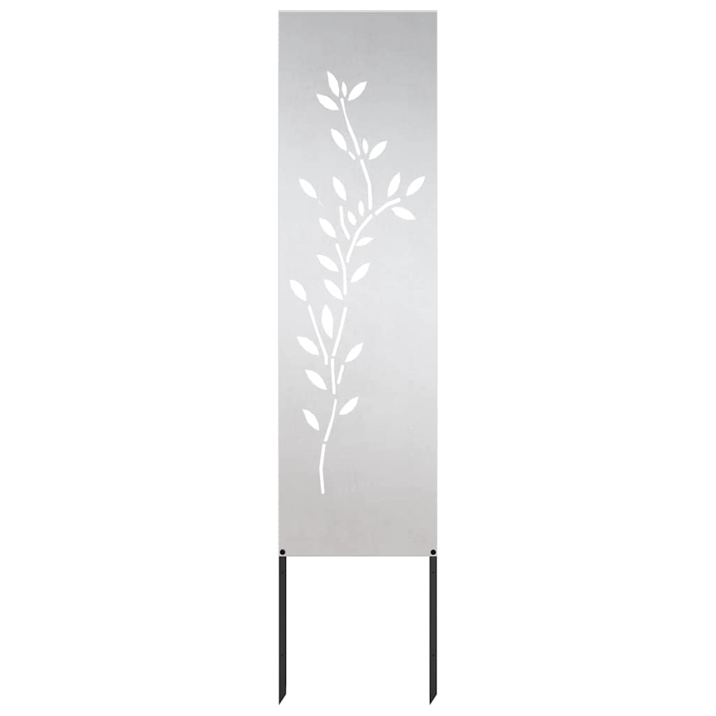 vidaXL Tuin Privacy Scherm Zwart 32 x 140 cm Koudgewalst staal