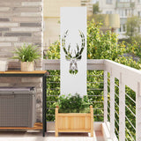 vidaXL Tuin Privacy Scherm Zwart 32 x 140 cm Koudgewalst staal
