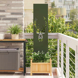 vidaXL Tuin Privacy Scherm Zwart 32 x 140 cm Koudgewalst staal