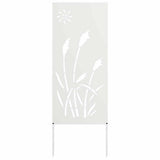 vidaXL Tuin Privacy Scherm Zwart 32 x 140 cm Koudgewalst staal