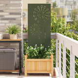 vidaXL Tuin Privacy Scherm Zwart 32 x 140 cm Koudgewalst staal