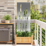 vidaXL Tuin Privacy Scherm Zwart 32 x 140 cm Koudgewalst staal