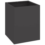 vidaXL Garden Planter Black 32 x 32 x 40 cm Cold Rolled Steel