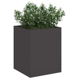 vidaXL Garden Planter Black 32 x 32 x 40 cm Cold Rolled Steel