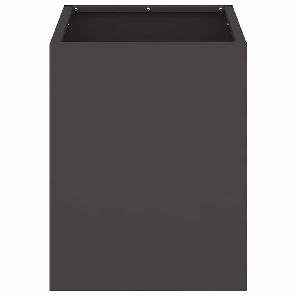 vidaXL Garden Planter Black 32 x 32 x 40 cm Cold Rolled Steel