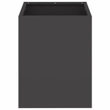 vidaXL Garden Planter Black 32 x 32 x 40 cm Cold Rolled Steel