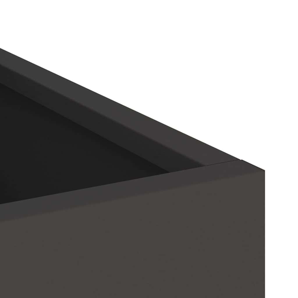 vidaXL Garden Planter Black 32 x 32 x 40 cm Cold Rolled Steel