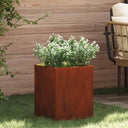 vidaXL Garden Planter Black 32 x 32 x 40 cm Cold Rolled Steel