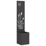 vidaXL Garden Privacy Screen Black 32 x 140 cm Cold-rolled steel