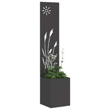 vidaXL Garden Privacy Screen Black 32 x 140 cm Cold-rolled steel