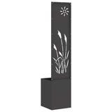 vidaXL Garden Privacy Screen Black 32 x 140 cm Cold-rolled steel