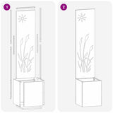 vidaXL Garden Privacy Screen Black 32 x 140 cm Cold-rolled steel
