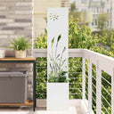 vidaXL Garden Privacy Screen Black 32 x 140 cm Cold-rolled steel