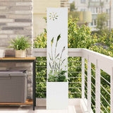 vidaXL Garden Privacy Screen Black 32 x 140 cm Cold-rolled steel