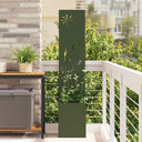 vidaXL Garden Privacy Screen Black 32 x 140 cm Cold-rolled steel
