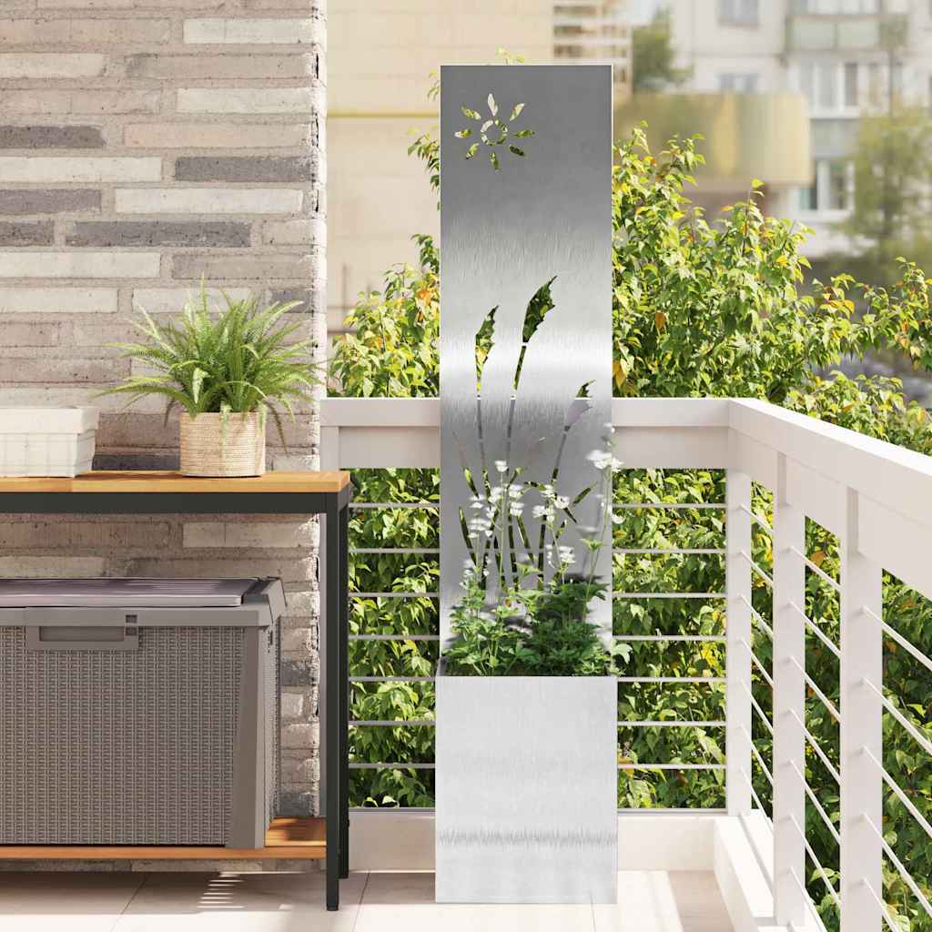vidaXL Garden Privacy Screen Black 32 x 140 cm Cold-rolled steel