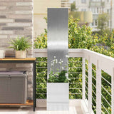 vidaXL Garden Privacy Screen Black 32 x 140 cm Cold-rolled steel