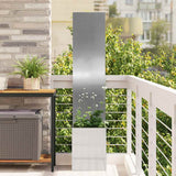 vidaXL Garden Privacy Screen Black 32 x 140 cm Cold-rolled steel