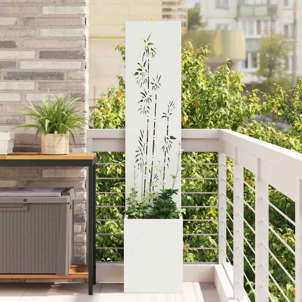 vidaXL Garden Privacy Screen Black 32 x 140 cm Cold-rolled steel