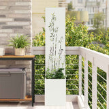 vidaXL Garden Privacy Screen Black 32 x 140 cm Cold-rolled steel