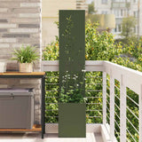 vidaXL Garden Privacy Screen Black 32 x 140 cm Cold-rolled steel