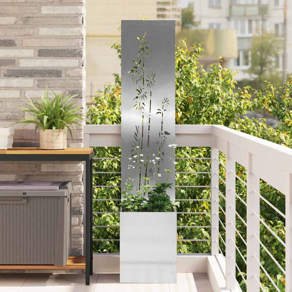 vidaXL Garden Privacy Screen Black 32 x 140 cm Cold-rolled steel