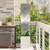 vidaXL Garden Privacy Screen Black 32 x 140 cm Cold-rolled steel