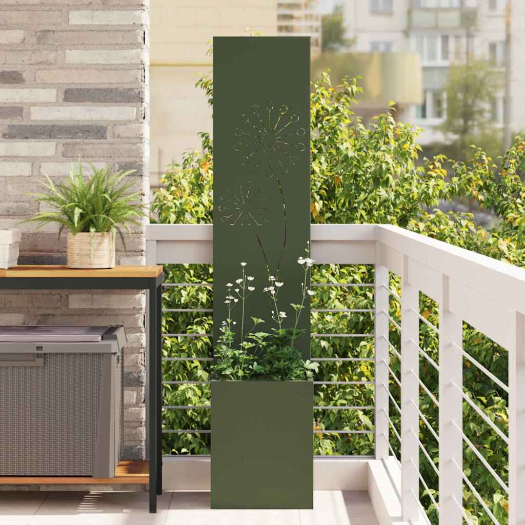 vidaXL Garden Privacy Screen Black 32 x 140 cm Cold-rolled steel