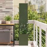 vidaXL Garden Privacy Screen Black 32 x 140 cm Cold-rolled steel
