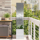 vidaXL Garden Privacy Screen Black 32 x 140 cm Cold-rolled steel