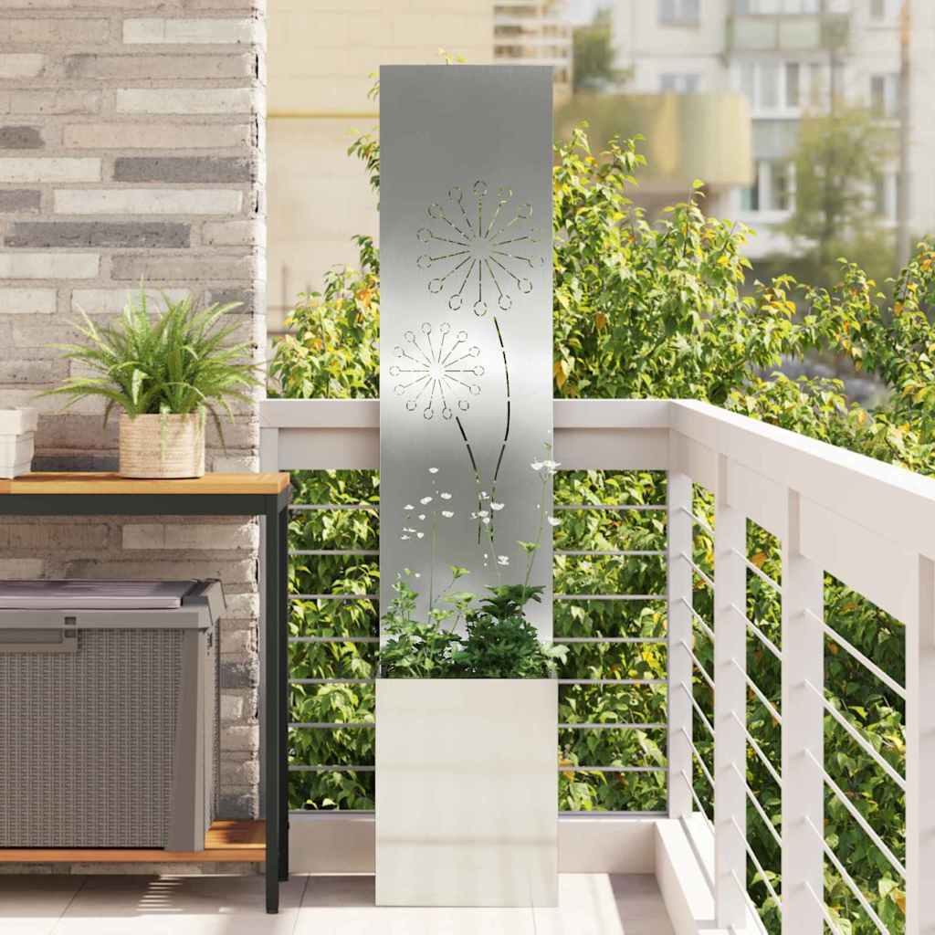 vidaXL Garden Privacy Screen Black 32 x 140 cm Cold-rolled steel