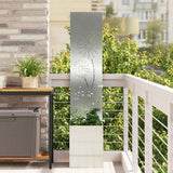 vidaXL Garden Privacy Screen Black 32 x 140 cm Cold-rolled steel