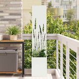 vidaXL Garden Privacy Screen Black 32 x 140 cm Cold-rolled steel