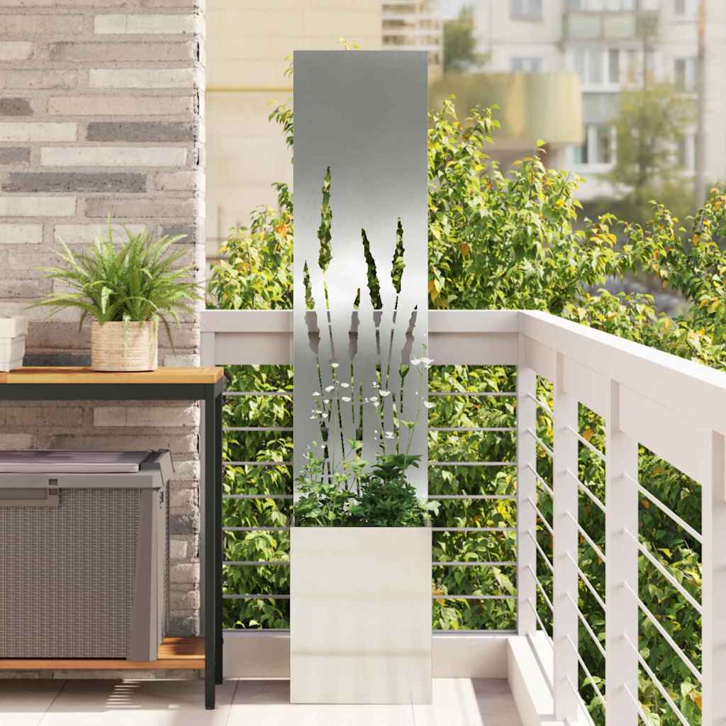vidaXL Garden Privacy Screen Black 32 x 140 cm Cold-rolled steel