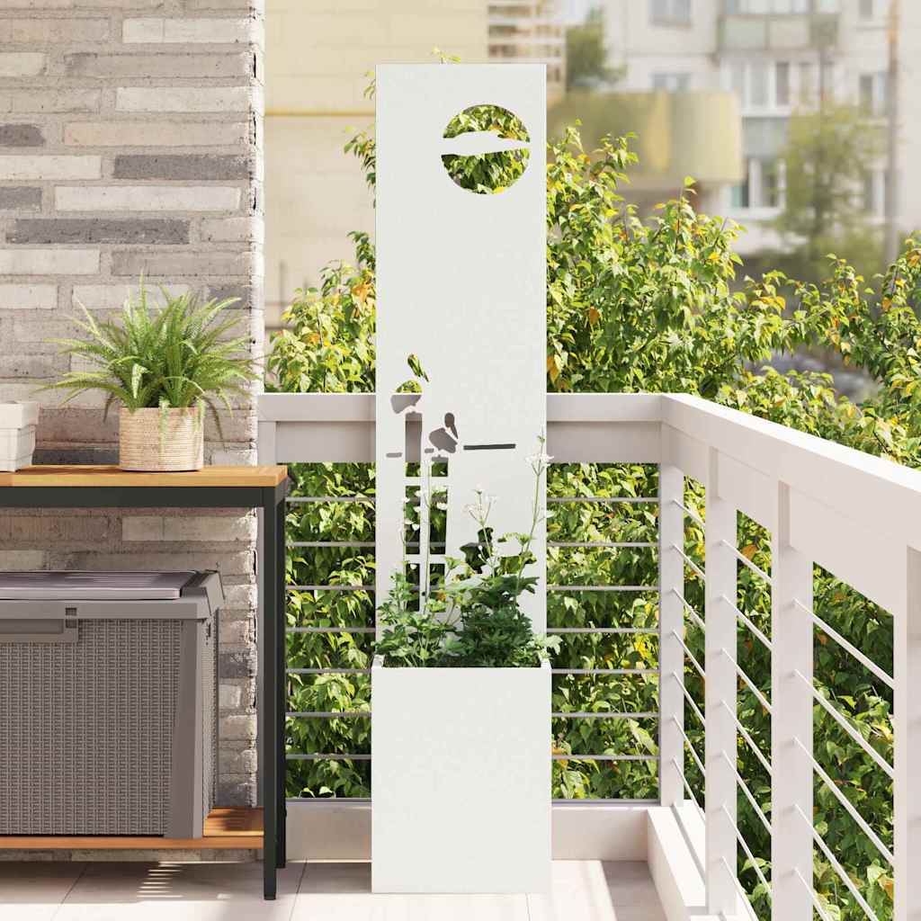 vidaXL Garden Privacy Screen Black 32 x 140 cm Cold-rolled steel