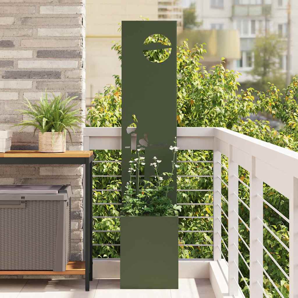 vidaXL Garden Privacy Screen Black 32 x 140 cm Cold-rolled steel