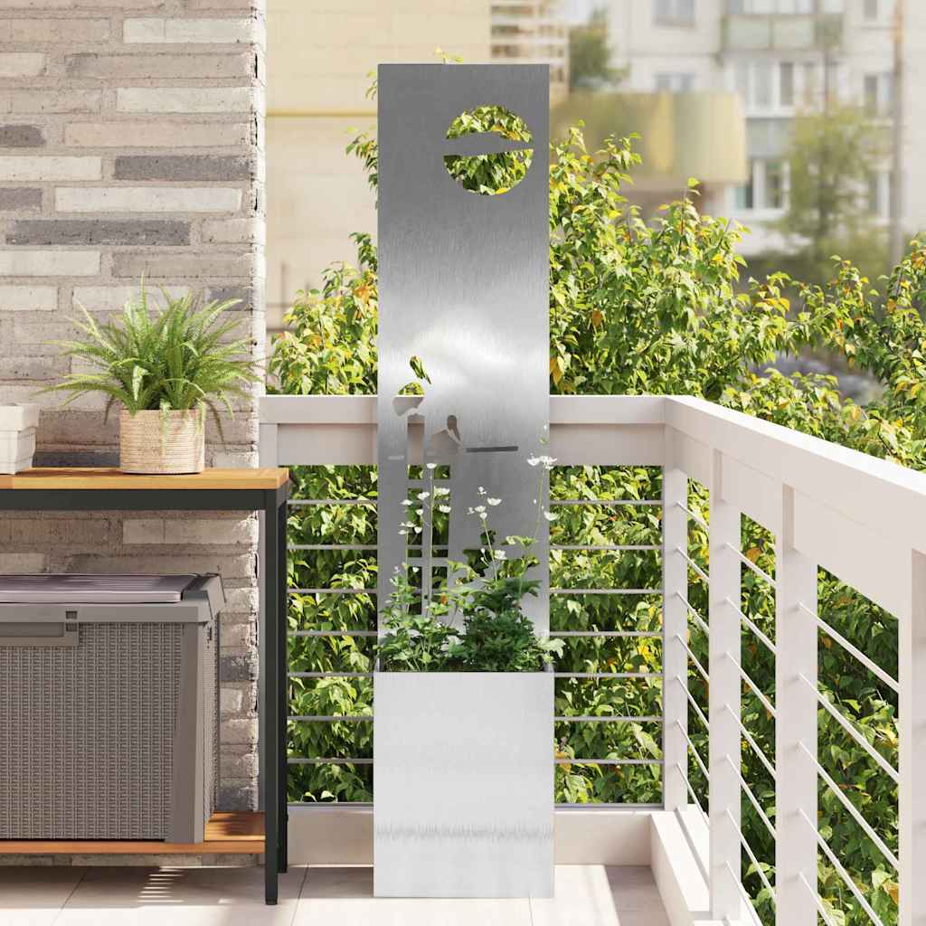 vidaXL Garden Privacy Screen Black 32 x 140 cm Cold-rolled steel