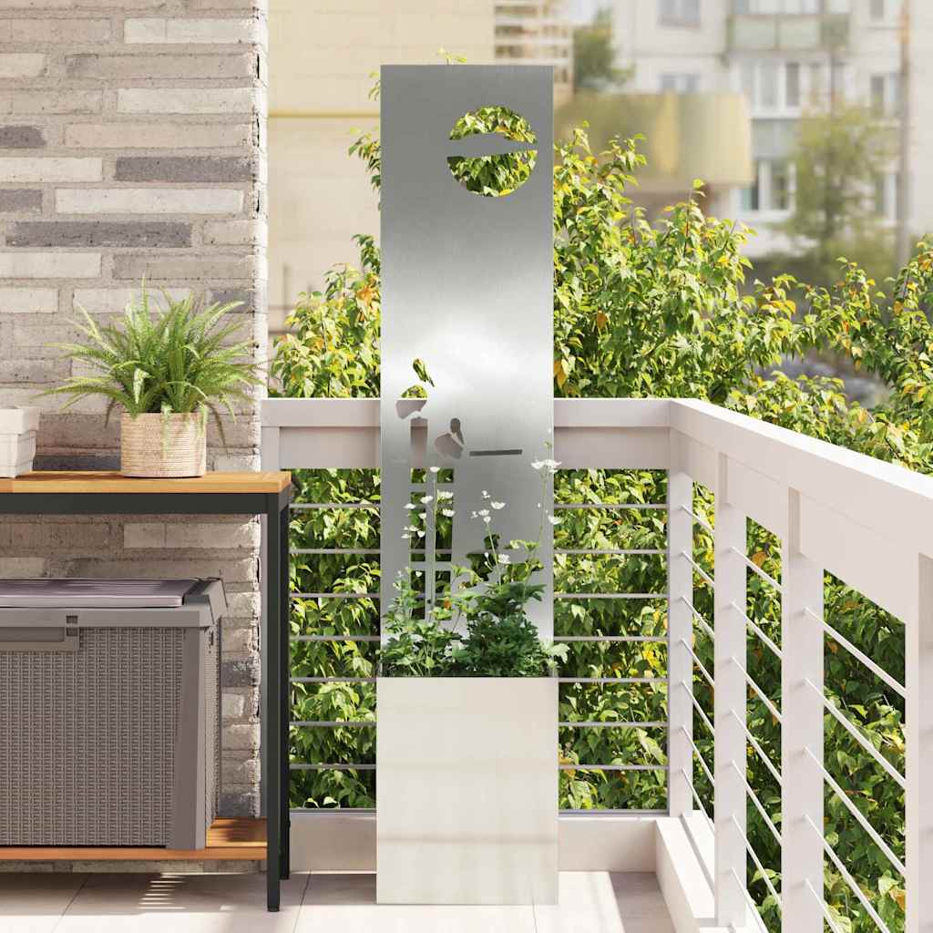 vidaXL Garden Privacy Screen Black 32 x 140 cm Cold-rolled steel