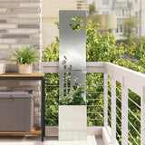 vidaXL Garden Privacy Screen Black 32 x 140 cm Cold-rolled steel