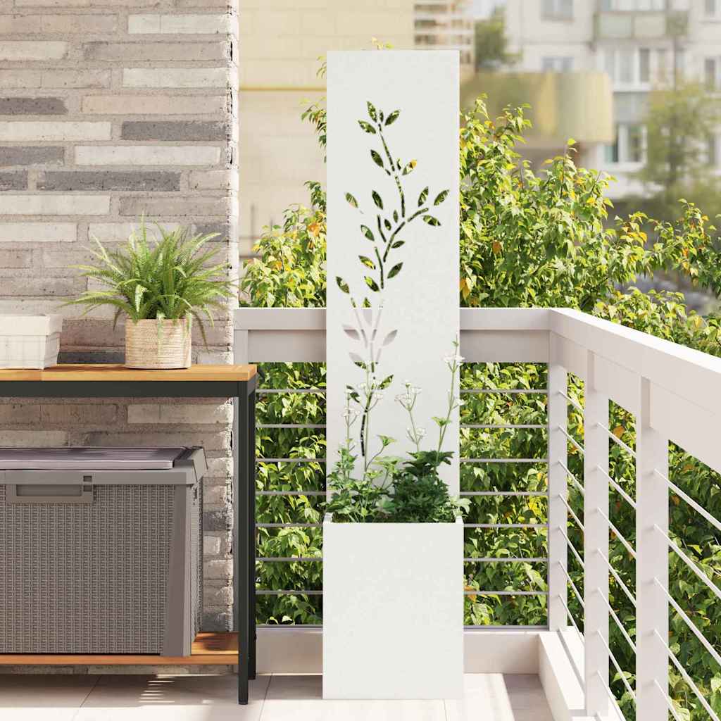 vidaXL Garden Privacy Screen Black 32 x 140 cm Cold-rolled steel