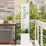 vidaXL Garden Privacy Screen Black 32 x 140 cm Cold-rolled steel
