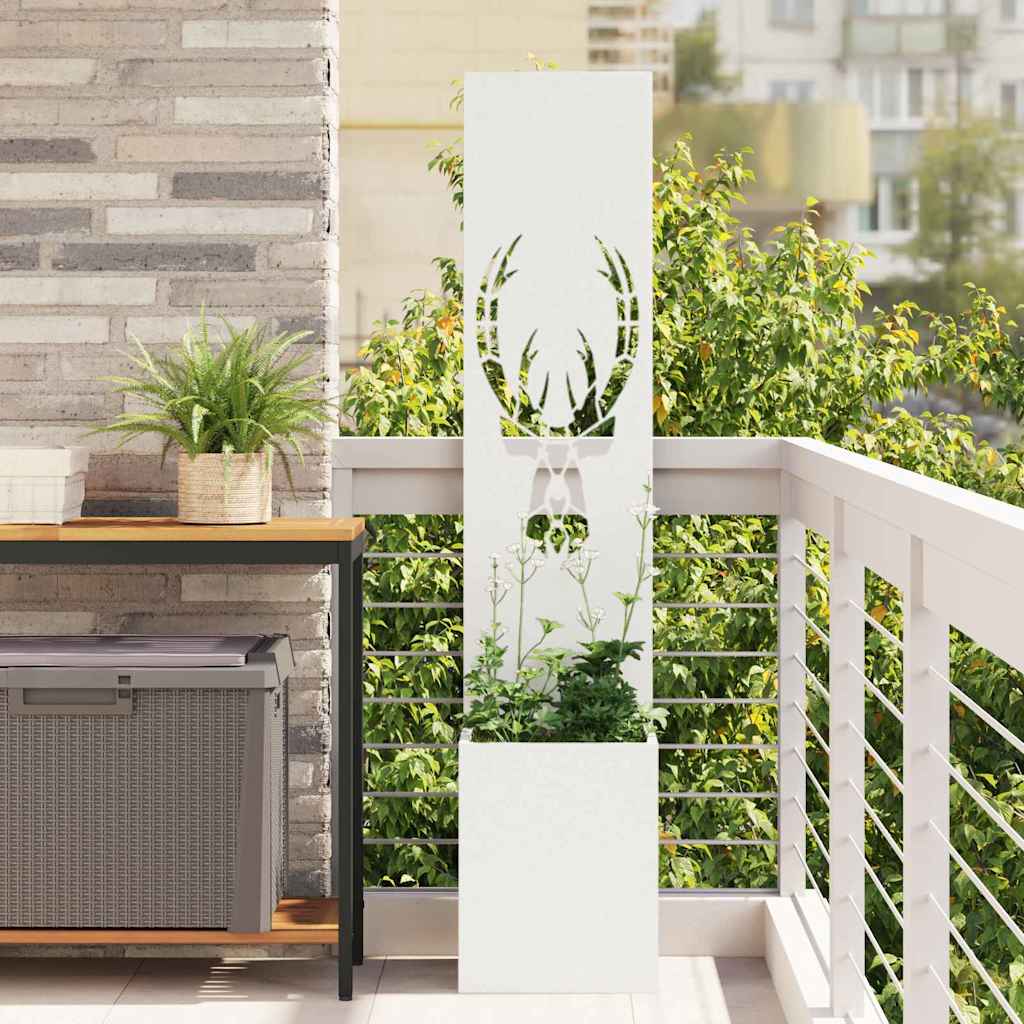 vidaXL Garden Privacy Screen Black 32 x 140 cm Cold-rolled steel