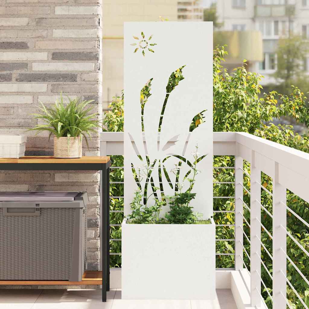 vidaXL Garden Privacy Screen Black 32 x 140 cm Cold-rolled steel