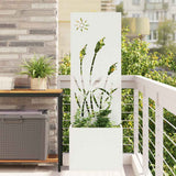 vidaXL Garden Privacy Screen Black 32 x 140 cm Cold-rolled steel