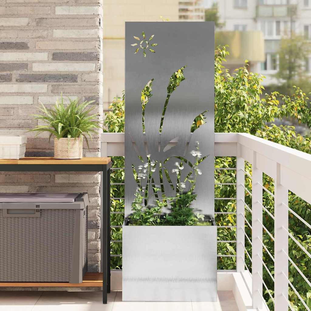vidaXL Garden Privacy Screen Black 32 x 140 cm Cold-rolled steel