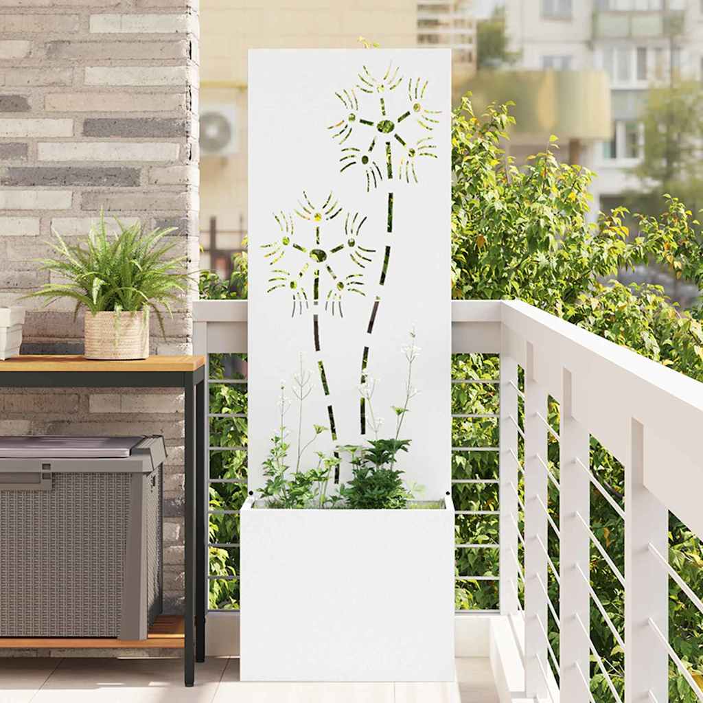 vidaXL Garden Privacy Screen Black 32 x 140 cm Cold-rolled steel