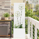 vidaXL Garden Privacy Screen Black 32 x 140 cm Cold-rolled steel