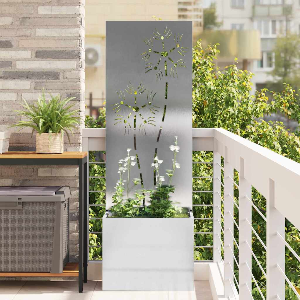 vidaXL Garden Privacy Screen Black 32 x 140 cm Cold-rolled steel